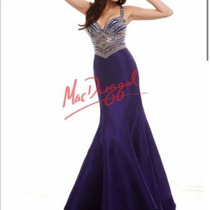 NWT MAC DUGGAL Royal Purple Gown 65005A